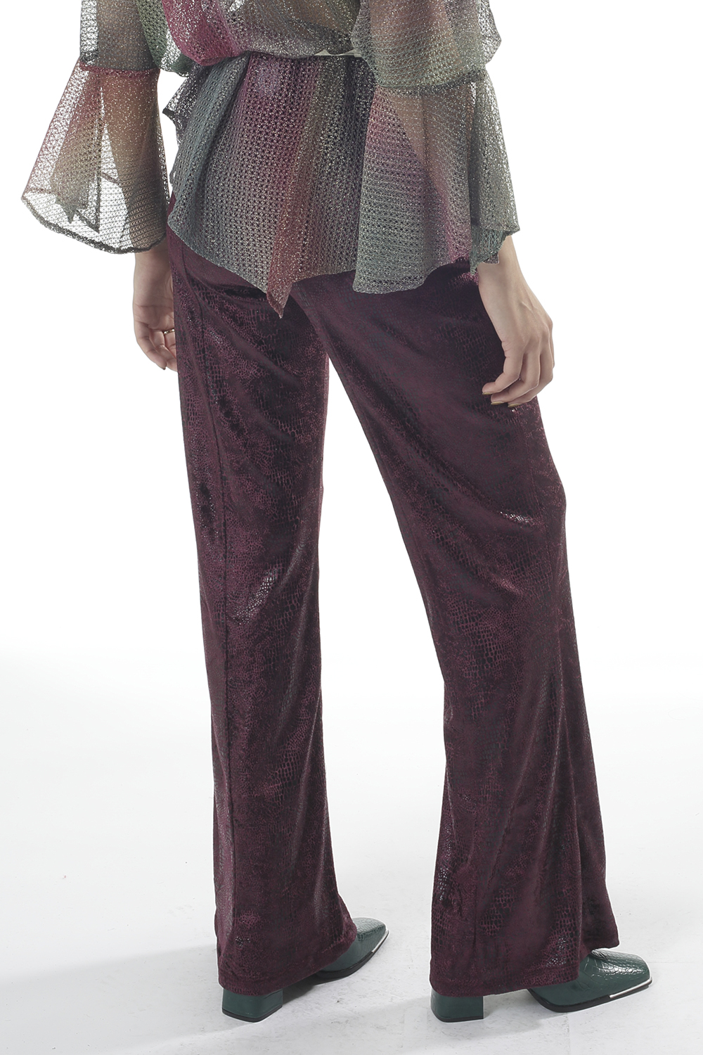 STYLE D66: MIRA - Sequin and embroidery trousers tailormade