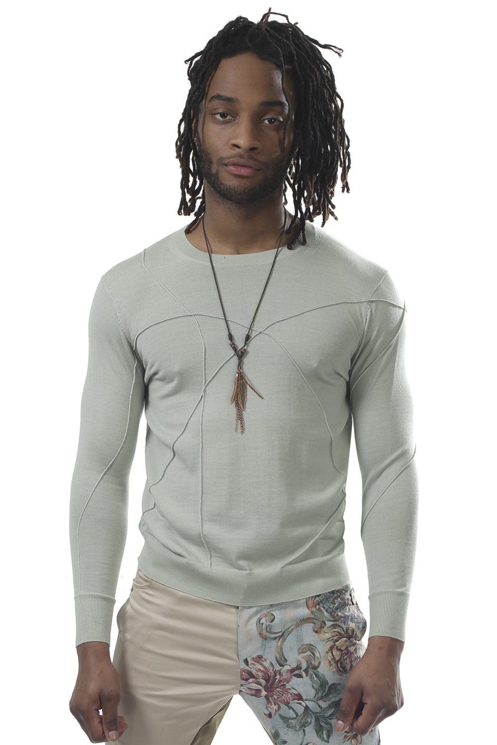 STYLE 214 : CHARLIE KNIT aqua
