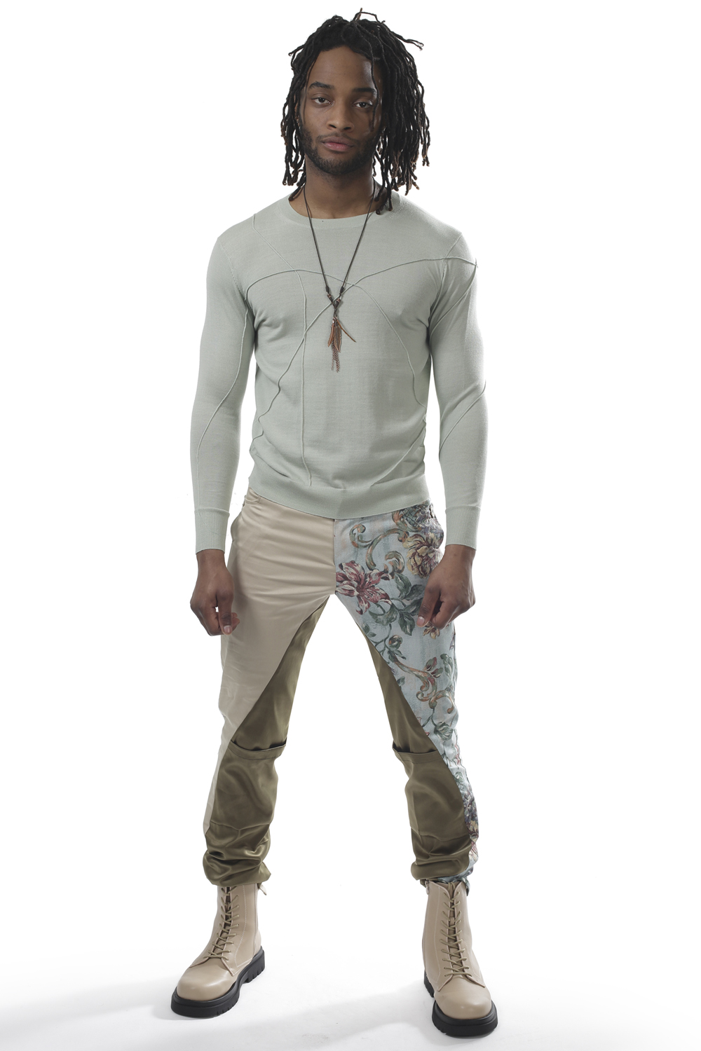 STYLE 214 : CHARLIE KNIT aqua - Image 4