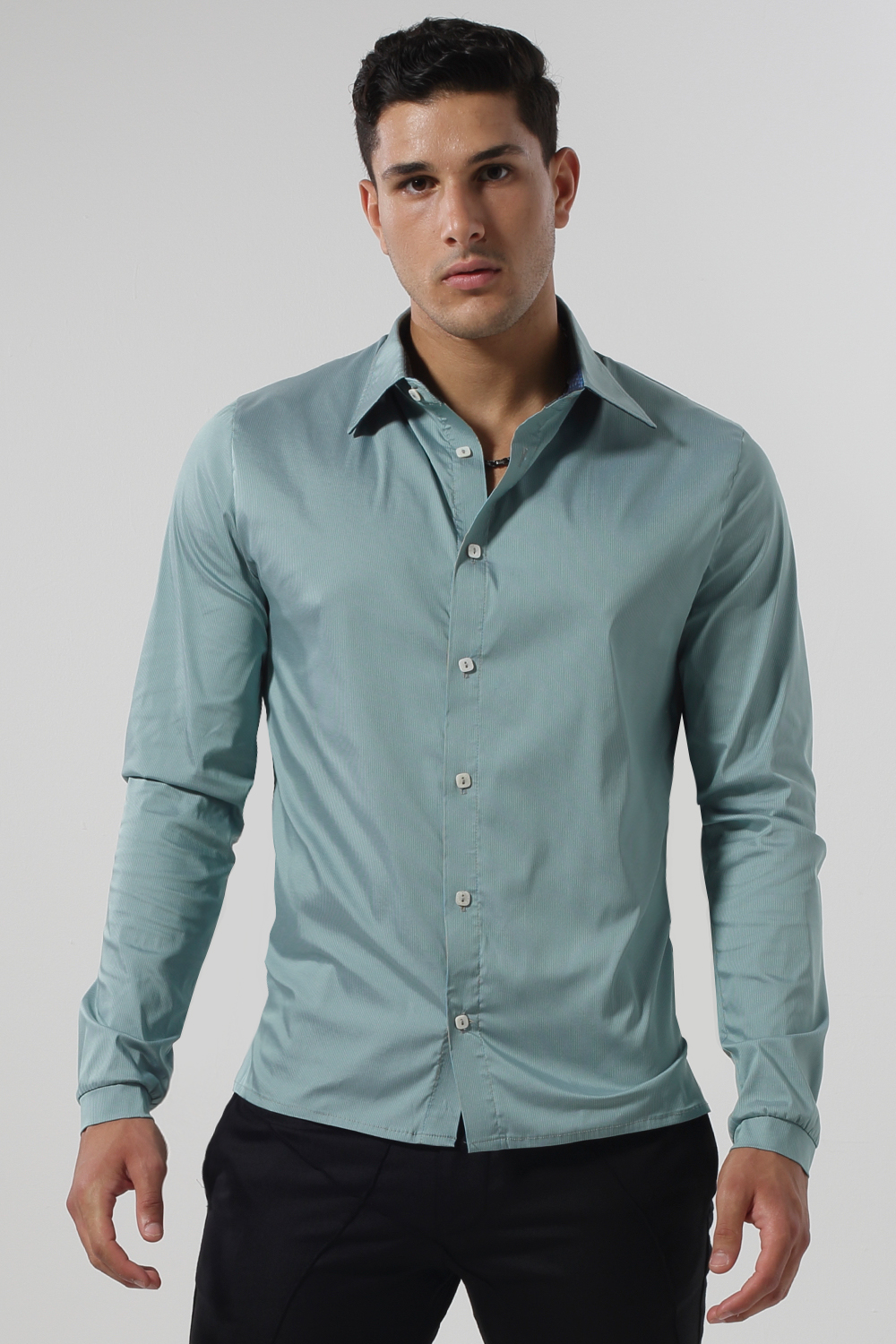 STYLW M41 :ZEUS L/S MICRO STRIPE