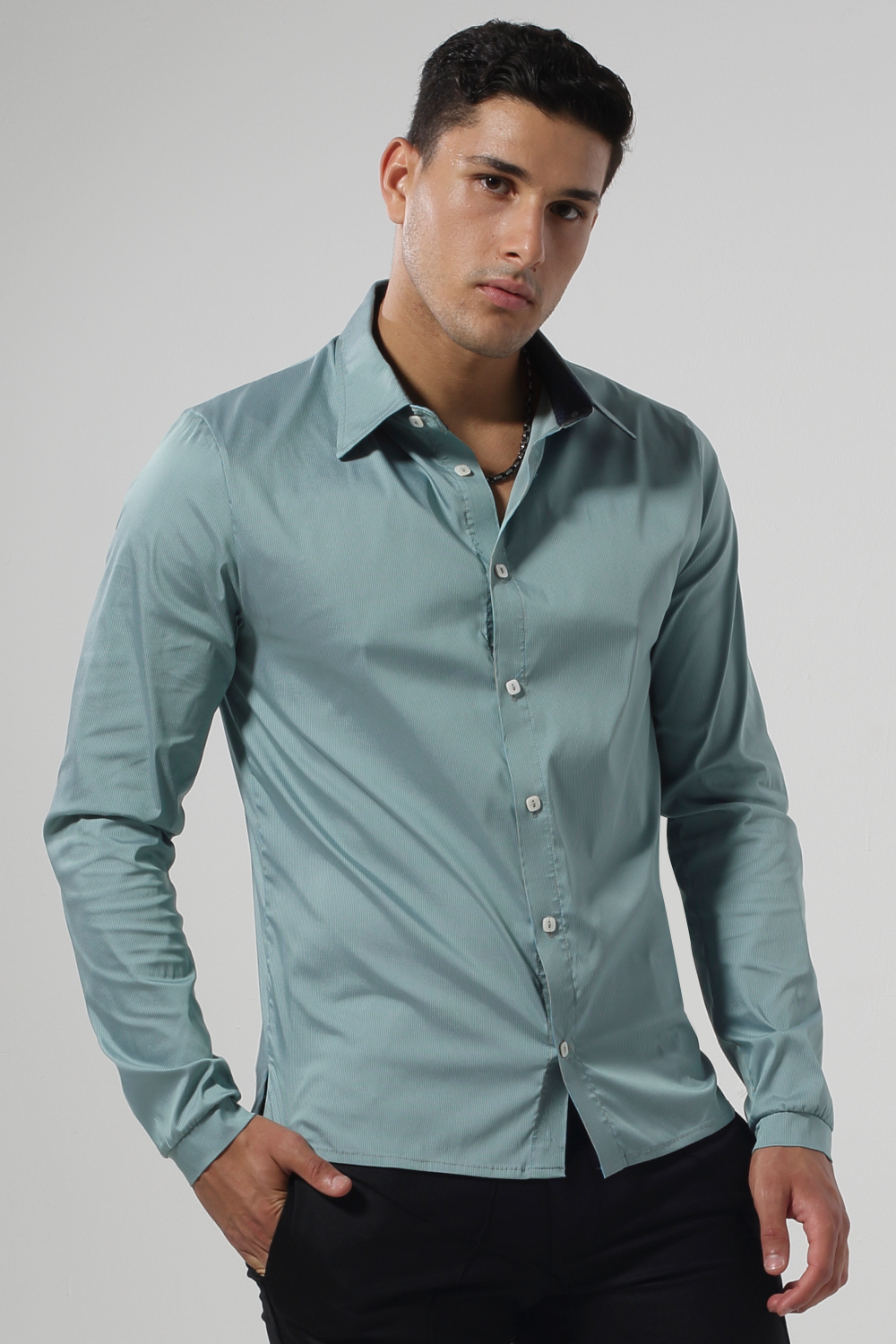 STYLW M41 :ZEUS L/S MICRO STRIPE - Image 3